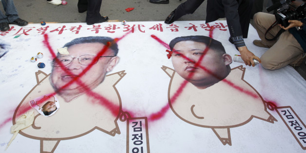 Schon vor Jahren machten Gegner des Regimes in Nordkorea klar, was sie vom Kim-Clan halten