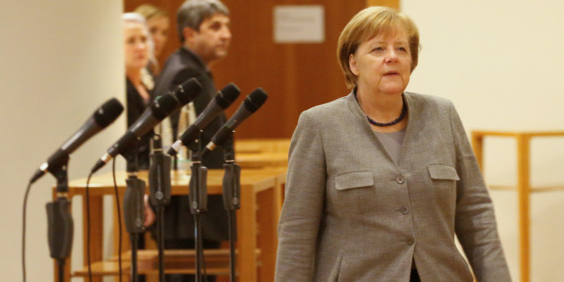 Kanzlerin Angela Merkel in Berlin nach dem Scheitern der Jamaika-Gespräche