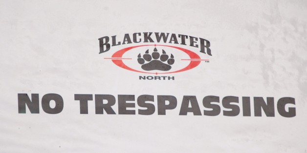 MOUNT CARROLL, IL - OCTOBER 2: A 'No Trespassing' sign marks the drive leading to Blackwater?s training facility October 2, 2007 in Mount Carroll, Illinois. Today the chairman of Blackwater, a security contractor, testified before the House Committee on Oversight and Government Reform concerning alleged crimes committed by Blackwater employees in Iraq. (Photo by Scott Olson/Getty Images)
