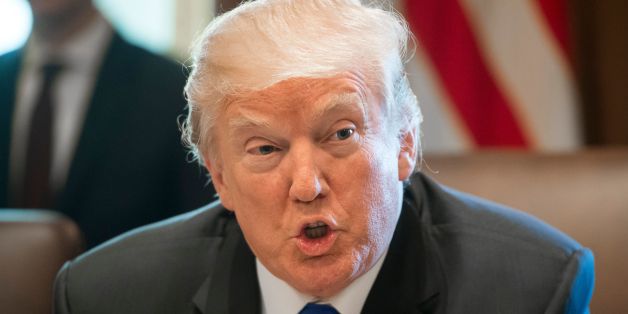 US President Donald Trump speaks during a Cabinet Meeting in the Cabinet Room of the White House in Washington, DC, November 20, 2017.Trump declared North Korea a state sponsor of terrorism on Monday, adding Kim Jong-Un's nuclear-armed pariah regime to a short blacklist of targeted regimes. / AFP PHOTO / SAUL LOEB (Photo credit should read SAUL LOEB/AFP/Getty Images)