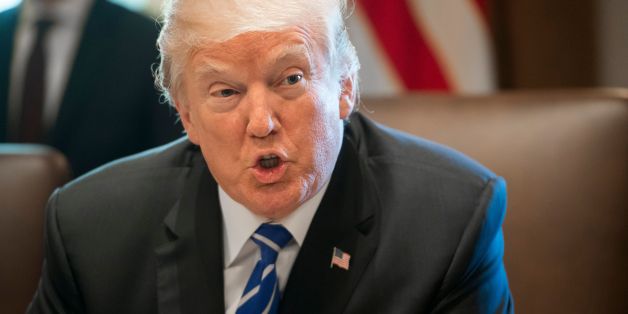 US President Donald Trump speaks during a Cabinet Meeting in the Cabinet Room of the White House in Washington, DC, November 20, 2017.
Trump declared North Korea a state sponsor of terrorism on Monday, adding Kim Jong-Un's nuclear-armed pariah regime to a short blacklist of targeted regimes. / AFP PHOTO / SAUL LOEB (Photo credit should read SAUL LOEB/AFP/Getty Images)