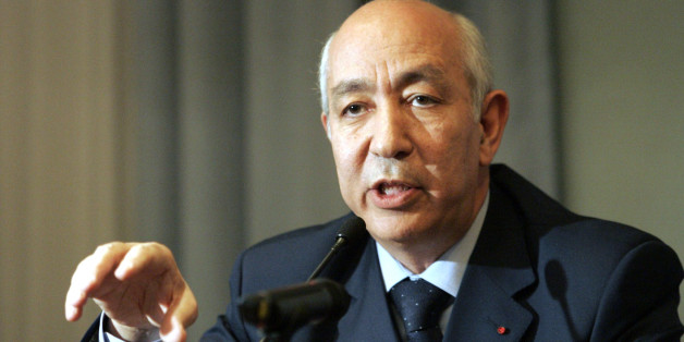 Morocco's Prime Minister Driss Jettou gestures during a news conference in Helsinki, April 7, 2006. Jettou is on a one-day visit to Finland. FINLAND OUT NO THIRD PARTY SALES REUTERS/Kalle Parkkinen/Lehtikuva