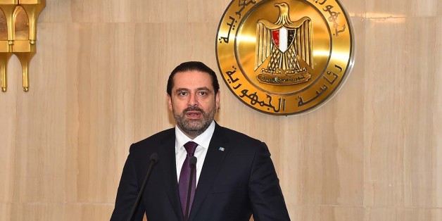 CAIRO, EGYPT - NOVEMBER 21: (----EDITORIAL USE ONLY MANDATORY CREDIT - ' EGYPTIAN PRESIDENCY/ HANDOUT' - NO MARKETING NO ADVERTISING CAMPAIGNS - DISTRIBUTED AS A SERVICE TO CLIENTS----) Lebanese Prime Minister Saad Hariri speaks during a joint press conference with President of Egypt Abdel Fattah al-Sisi (not seen) after their meeting at Presidential Ittihadiya Palace in Cairo, Egypt on November 21, 2017.
(Photo by Presidency of Egypt / Handout/Anadolu Agency/Getty Images)