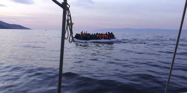 Images of the local fisherman in the tiny sea village Skala Sikamias, Thanasis Marmarinos, Greece, on 23 January 2017. He is saving refugees since 2005. Instead of fish, he pulled out people. In 2014 and 2015 he almost left his job to save refugees sacrificing personal and financial issues. Day or night he was saving refugees with his little fishing boat, Agios (Saint) Nikolaos. Many times he was just guiding the boats but other times collecting people or dead bodies. His boat was destroyed by the severe snow storms in Greece during January of 2017. Mr. Marmarinos was also nominated for the Nobel peace prize. (Photo by Nicolas Economou/NurPhoto via Getty Images)