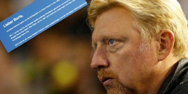 Das passiert, wenn ihr auf Boris Beckers Homepage klickt