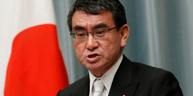 Japan's Foreign Minister Taro Kono speaks at a news conference in Tokyo, Japan August 3, 2017. REUTERS/Kim Kyung-Hoon