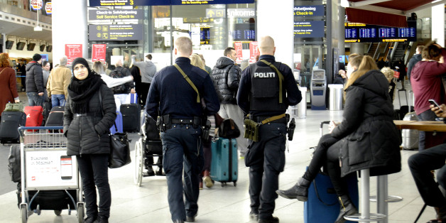Kastrup.Copenhagen.Denamrk _Danish police repsents t Copenhagen interntional airport Kastrup after the terrorest attacked in Copenhagen Denmark couple of weeks ago 03 March 2015 (Photo by Francis Joseph Dean/Deanpictures) (Photo by Francis Dean/Corbis via Getty Images)