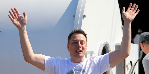 Elon Musk, founder, CEO and lead designer at SpaceX and co-founder of Tesla, arrives at the SpaceX Hyperloop Pod Competition II in Hawthorne, California, U.S., August 27, 2017. REUTERS/Mike Blake