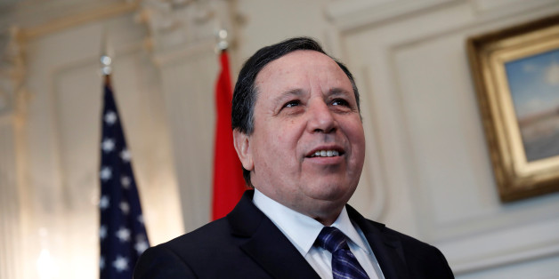 Tunisian Foreign Minister Khemaies Jhinaoui is seen as he meets with U.S. Secretary of State Rex Tillerson at the State Department in Washington, U.S. March 13, 2017. REUTERS/Aaron P. Bernstein