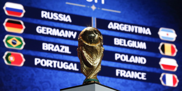 The World Cup trophy is on display during the "Behind the scenes of the Final Draw" event prior to the upcoming Final Draw of the 2018 FIFA World Cup Russia in Moscow, Russia November 29, 2017. REUTERS/Sergei Karpukhin