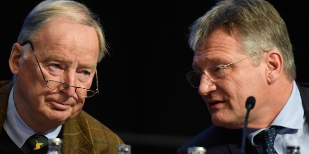 Die AfD-Bundesvorsitzenden Alexander Gauland und Jörg Meuthen