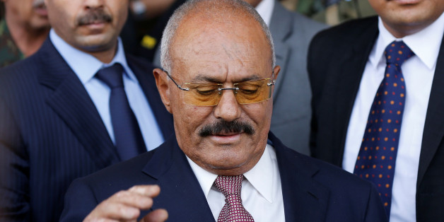Yemen's former President Ali Abdullah Saleh attends a rally held to mark the 35th anniversary of the establishment of his General People's Congress party in Sanaa, Yemen August 24, 2017. Picture taken August 24, 2017. REUTERS/Khaled Abdullah