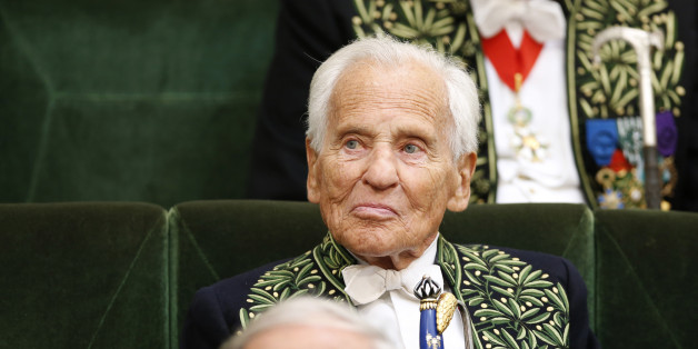 Academie Francaise (French Academy) member Jean d'Ormesson attends a ceremony at the institution in Paris, France, May 28, 2015. REUTERS/Charles Platiau