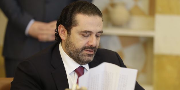 Lebanese Prime Minister Saad Hariri attends a cabinet meeting at the presidential palace of Baabda, east of the capital Beirut, on December 5, 2017. / AFP PHOTO / JOSEPH EID (Photo credit should read JOSEPH EID/AFP/Getty Images)