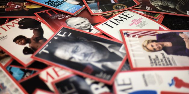 Time magazine copies are dispalyed on a table in Washgington on November 27, 2017.
Time Inc. is selling for $2.8 billion to media conglomerate Meredith Corporation, which is backed by the billionaire Koch brothers, who are known for supporting conservative causes. Time, which also publishes its eponymous magazine, Fortune, and Sports Illustrated, began looking for a buyer late last year before giving up several months later, while welcoming options.
/ AFP PHOTO / Eric BARADAT (Photo credit should read ERIC BARADAT/AFP/Getty Images)