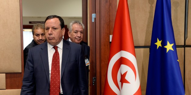 Tunisian Foreign Affairs minister Khemaies Jhinaoui arrives for a signature of an agreement between European Union and Tunisia at the EU Council building in Brussels, on May 11, 2017. / AFP PHOTO / THIERRY CHARLIER (Photo credit should read THIERRY CHARLIER/AFP/Getty Images)
