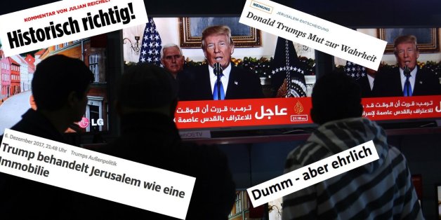 "Dumm" oder "historisch richtig": So gespalten reagieren die Medien auf Trumps Jerusalem-Entscheidung