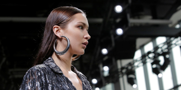Model Bella Hadid presents creations from the Michael Kors Autumn/Winter 2017 collection during New York Fashion Week in the Manhattan borough of New York, U.S., February 15, 2017. REUTERS/Andrew Kelly