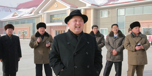 This undated picture released from North Korea's official Korean Central News Agency (KCNA) on December 6, 2017 shows North Korean leader Kim Jong-Un (C) inspecting the newly-built Samjiyon potato farina production factory in Ryanggang Province, North Korea. / AFP PHOTO / KCNA VIA KNS / STR / South Korea OUT / REPUBLIC OF KOREA OUT ---EDITORS NOTE--- RESTRICTED TO EDITORIAL USE - MANDATORY CREDIT 'AFP PHOTO/KCNA VIA KNS' - NO MARKETING NO ADVERTISING CAMPAIGNS - DISTRIBUTED AS A SERVICE TO CLI