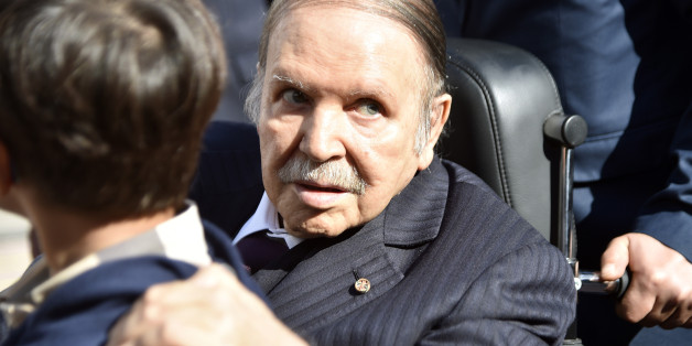 Algerian President Abdelaziz Bouteflika is seen while voting at a polling station in Algiers on November 23, 2017 as Algeria goes to the polls for local elections. / AFP PHOTO / RYAD KRAMDI (Photo credit should read RYAD KRAMDI/AFP/Getty Images)