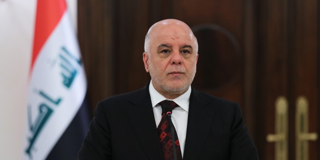ANKARA, TURKEY - OCTOBER 25 : Iraqi Prime Minister Haider al-Abadi attends a press conference with Turkish Prime Minister Binali Yildirim (not seen) in Ankara, Turkey on October 25, 2017. (Photo by Utku Ucrak/Anadolu Agency/Getty Images)