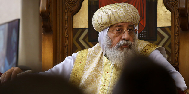 SYDNEY, AUSTRALIA - SEPTEMBER 01: Pope Tawardros II delivers morning Mass at St Mary & St Mina Cathedral on September 1, 2017 in Sydney, Australia. Pope Tawardros II is visiting Sydney, Canberra and Melbourne during his 10 day pastoral visit. Australia is home to the third largest Coptic community outside Egypt. Copts began arriving in Australia in 1969 and there are now over 100,000 who call Australia home. Sydney has some 70,000, and its Diocese now comprises 41 churches, 70 priests, three sc