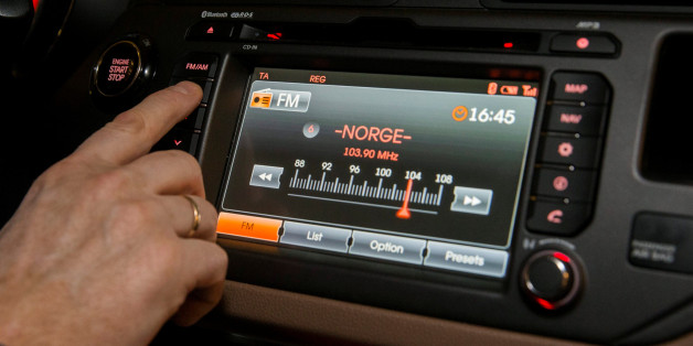 FM radio is seen inside a car in Oslo, Norway January 10, 2017. By the end of this year the FM network will be shut down in all of Norway. NTB scanpix/ Berit Roald/ via REUTERS ATTENTION EDITORS - THIS IMAGE WAS PROVIDED BY A THIRD PARTY. FOR EDITORIAL USE ONLY. NORWAY OUT. NO COMMERCIAL OR EDITORIAL SALES IN NORWAY.