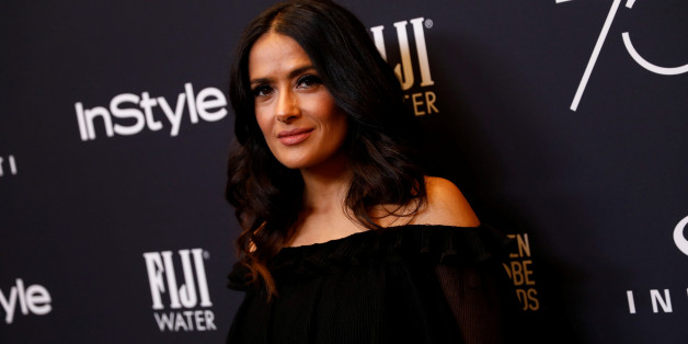 Actor Salma Hayek attends the Hollywood Foreign Press Association (HFPA) and InStyle celebration of the 75th Annual Golden Globe Awards season at Catch LA in West Hollywood, California, U.S. November 15, 2017. REUTERS/Patrick T. Fallon