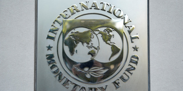 International Monetary Fund (IMF) logo is seen at the IMF headquarters building during the IMF/World Bank annual meetings in Washington, U.S., October 14, 2017. REUTERS/Yuri Gripas