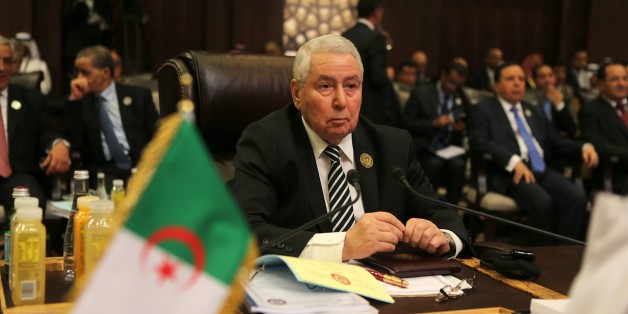 DEAD SEA, JORDAN - MARCH 29: President of the Algerian Senate, Abdelkader Bensalah attends the 28th Arab League Summit in Dead Sea, Jordan on March 29, 2017. (Photo by Salah Malkawi/Anadolu Agency/Getty Images)