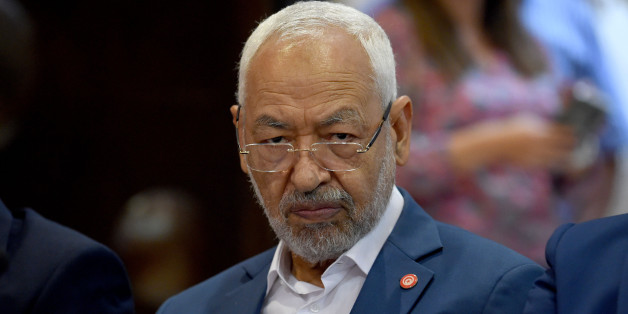 Ennahdha Islamist party leader Rached Ghannouchi attends a meeting in the capital Tunis with all political parties to decide on the date of the next municipal elections on September 18, 2017.
/ AFP PHOTO / FETHI BELAID (Photo credit should read FETHI BELAID/AFP/Getty Images)