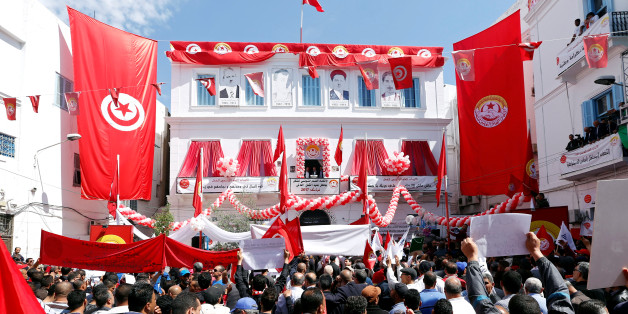 Secretary General of the Tunisian General Labour Union (UGTT) Noureddine Taboubi gives a speech during a rally to mark International Workers' Day, or Labour Day, in Tunis, Tunisia May 1, 2017. REUTERS/Zoubeir Souissi