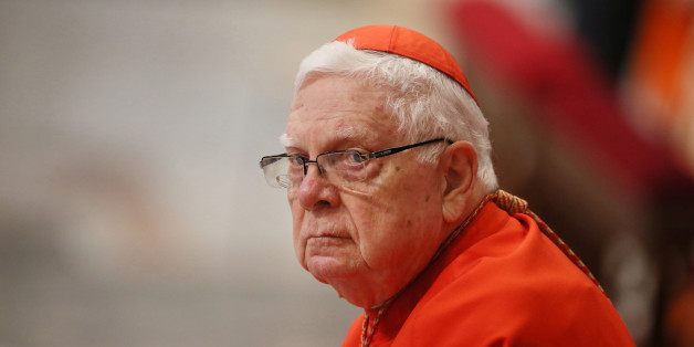 Celebration for St Joseph, the Holy Virgin Mary's husband. A clos-up of cardinal Bernard Francis Law during the mass celebrated by Pope Francis with the rite of the bishop's ordination. St Peter, Vatican City, 19th March 2016 (Photo by Grzegorz Galazka\Archivio Grzegorz Galazka\Mondadori Portfolio via Getty Images)