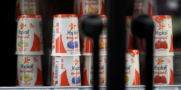 SAN RAFAEL, CA - SEPTEMBER 20: Containers of Yoplait yogurt are displayed on a shelf at Santa Venetia Market on September 20, 2017 in San Rafael, California. General Mills reported a lower than expected first quarter earnings as yogurt and cereal sales slump. The company had a net income of $405 million in the first quarter missing analysts estimates of $446 million. (Photo by Justin Sullivan/Getty Images)