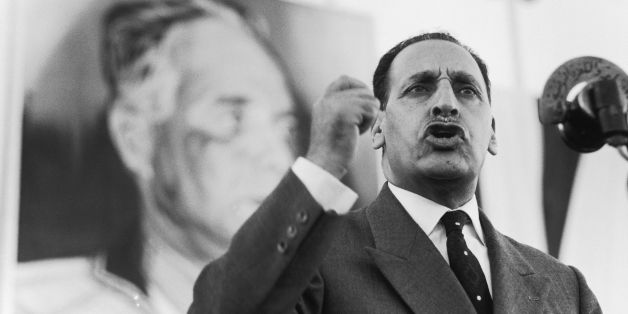 ALGERIA - CIRCA 1960: Ferhat Abbas In Algeria In 1960 - Ferhat ABBAS, president of the GPRA (Provisional Government of the Algerian Republic) until the month of August 1961, in Tunis. (Photo by Dominique BERRETTY/Gamma-Rapho via Getty Images)