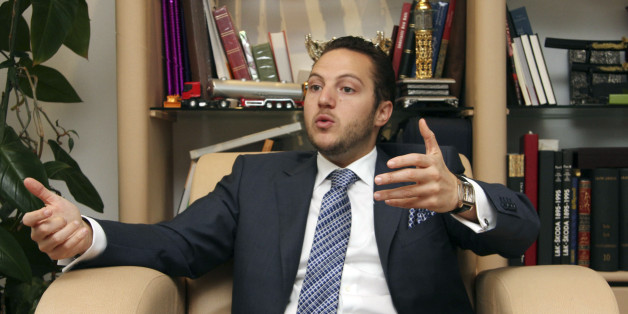 Sakher Materi, son-in-law of Tunisia's President Zine al-Abidine Ben Ali and founder of Tunisia's first Islamic bank Zitouna Bank, speaks during an interview with Reuters in Tunis April 20, 2010. Materi said in an interview his election to parliament and growing portfolio of media assets were not signs that he held political ambitions. To match Interview TUNISIA-MATERI/ REUTERS/Zoubir Souissi(TUNISIA - Tags: POLITICS BUSINESS)