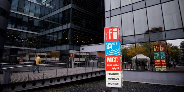 A picture shows the headquarters of French national audiovisual media company group, France Medias Monde (FMM), formerly named Audiovisuel Exterieur de la France (AEF), which includes Radio France Internationale (RFI), live news channel France 24 and Monte Carlo Doualiya (MCD), a French Arabic-speaking radio station, on November 27, 2017 in Issy-les-Moulineaux, a Paris' suburb. / AFP PHOTO / Martin BUREAU (Photo credit should read MARTIN BUREAU/AFP/Getty Images)