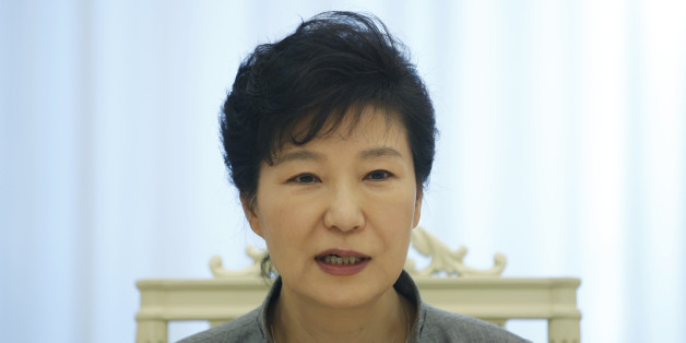 South Korean President Park Geun-hye speaks during an interview with Reuters at the Presidential Blue House in Seoul September 16, 2014. Park, thwarted so far in ambitious plans to begin the process of reunifying the Korean peninsula, said the door is open for talks with the North during the upcoming U.N. General Assembly. However, Park said in the interview that Pyongyang must show sincerity in seeking a constructive dialog and "walk the talk" in taking up South Korea's offers for engagement ai