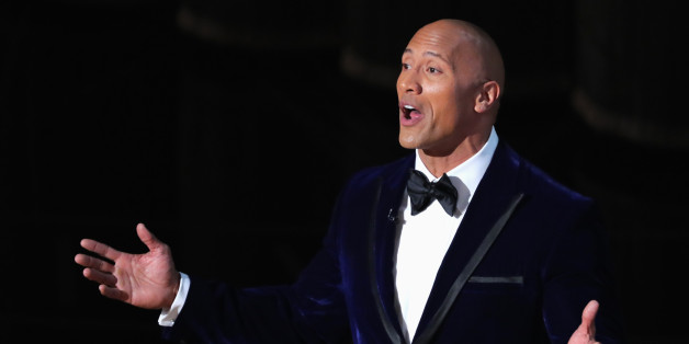 89th Academy Awards - Oscars Awards Show - Hollywood, California, U.S. - 26/02/17 - Actor Dwayne "The Rock" Johnson gestures. REUTERS/Lucy Nicholson