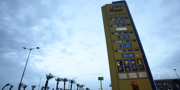 A Naftal billboard shows prices at the entrance of the fuel station in the highway of Algiers, Algeria February 3, 2016. Unleaded fuel is priced at 31.02 dinar per litre. A dramatic drop in oil prices, driven down by a glut in supply, is translating into a mixed bag for motorists. All countries have access to the same oil prices on international markets, but retail prices vary wildly, largely because of taxes and subsidies. REUTERS/Ramzi Boudina SEARCH "THE WIDER IMAGE" FOR ALL STORIES