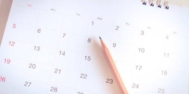 Calendar page in planning concept