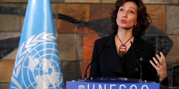 Newly elected Director-General of the United Nations Educational, Scientific and Cultural Organization (UNESCO) Audrey Azoulay speaks at a news conference during the 39th General Conference at the organisation's headquarters in Paris, France November 10, 2017. REUTERS/Philippe Wojazer