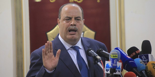 TUNIS, TUNISIA - AUGUST 5: Tunisian Interior Minister Mohamed Najem Gharsalli holds a press conference in Tunis, Tunisia on August 5, 2015. (Photo by Yassine Gaidi/Anadolu Agency/Getty Images)