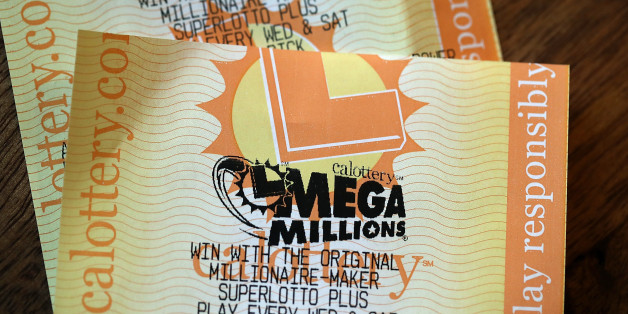 SAN ANSELMO, CA - JANUARY 03: Powerball and Mega Millions lottery tickets are displayed on January 3, 2018 in San Anselmo, California. The Powerball jackpot and Mega Millions jackpots are both over $400 million at the same time for the first time. The Mega Millions $418 million jackpot would be the fourth largest and the $460 million Powerball jackpot would be the seventh largest in the game's history. (Photo by Justin Sullivan/Getty Images)