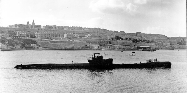 British Royal Navy Submarine HMS Tigris, N63, at sea, date not given. (Photo by Arkivi/Getty Images)