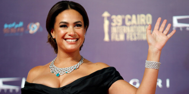 Tunisian actor Hend Sabry poses during the opening of the 39th Cairo International Film Festival in Cairo, Egypt November 21, 2017. REUTERS/Amr Abdallah Dalsh