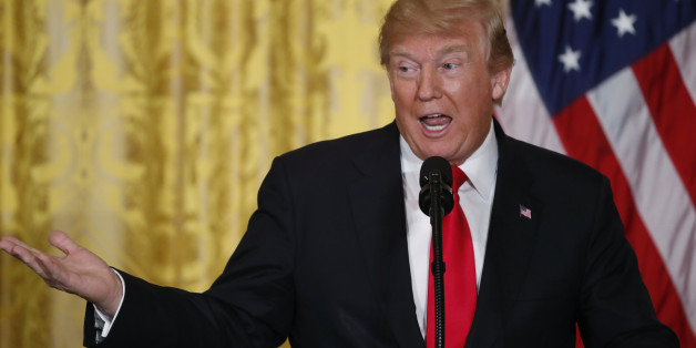 U.S. President Donald Trump holds a joint news conference with Norwegian Prime Minister Erna Solberg in the East Room of the White House in Washington, U.S., January 10, 2018. REUTERS/Jonathan Ernst