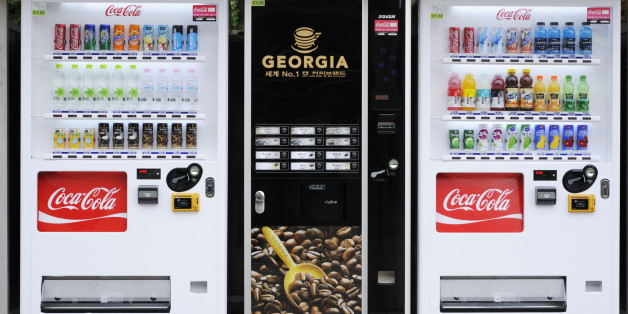 Seoul, Korea - September 11,2011: Vending machines for the beverage in Seoul, Korea.