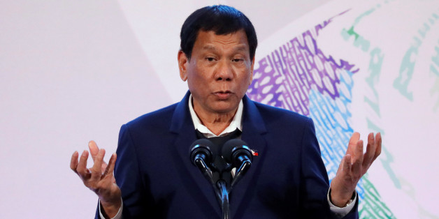 Philippines' President Rodrigo Duterte Rodrigo Duterte gestures during a news conference on the sidelines of the Association of South East Asian Nations (ASEAN) summit in Pasay, metro Manila, Philippines, November 14, 2017. REUTERS/Dondi Tawatao