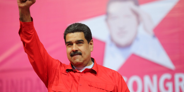 Venezuela's President Nicolas Maduro gestures during a congress plenary of the Venezuela's United Socialist Party (PSUV) in Caracas, Venezuela February 2, 2018. Miraflores Palace/Handout via REUTERS ATTENTION EDITORS - THIS PICTURE WAS PROVIDED BY A THIRD PARTY